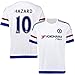 FC Football Jersey Mens Chelsea #10 Hazard Away Soccer Jersey White S