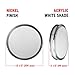 OSTWIN 12-inch Small size LED Ceiling Light Fixture Flush Mount, Dimmable, Round 15 Watt (75W Repl) 3000K Warm White, 1050 Lm, Nickel Finish with Acrylic shade UL and ENERGY STAR listed