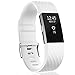 GEAK For Fitbit Charge 2 Bands, Classic Replacement Sport Accessory Strap Bands for Fitbit Charge 2 Small Diamond-White