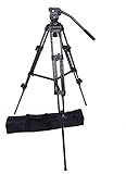 ePhotoInc Professional Heavy Duty Tripod Video Camera W/ Fluid Pan Head for DSLR Camcorder FT717