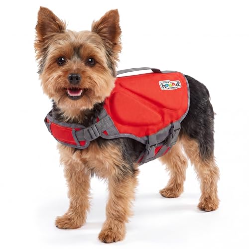 Outward Hound Dawson Dog Life Jacket, X-Small, Red