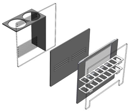 FijiCube Baffle Kit for 20 Gallon Long DIY Aqueon Sump