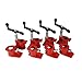 Wood Pipe Clamps, 4Set 3/4Inch Woodworking Pipe Clamp Quick Release Heavy Duty PRO Woodworking Cast Iron Wide Base Iron Wood Metal Clamp Set Woodworking Workbench