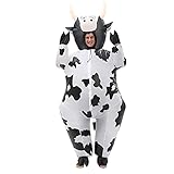 Inflatable Cow Costume Adults Dairy Cattle Suit
