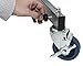 ZOWN Commercial Heavy Duty Folding Chair Trolley Cart, Gray