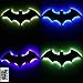 Bat LED Wall Light,Colorful Mirror Light,Remote Control Projection Night Light,Halloween Decorative Light,Suitable for Bedroom/KTV / Corridor/Background Wall, etc (Colorful)
