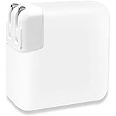 YSCLBAHUKE 30W/35W Soft Silicone Charger Protective Case - Compatible with MacBook Air 15/13 inch (M2 A2941 2023, A2681 2022; M1 A2337 A2179 2020; A1932 2019/2018) - Power Adapter Sleeve,White
