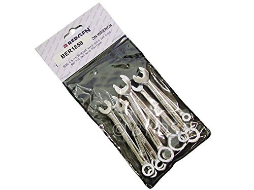 BERGEN TOOLS US PRO Professional 10 Piece Miniature Metric Combination Spanner Set B2079