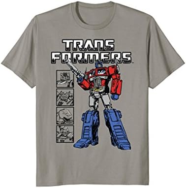 Transformers Framed Robots With Optimus Prime T-Shirt