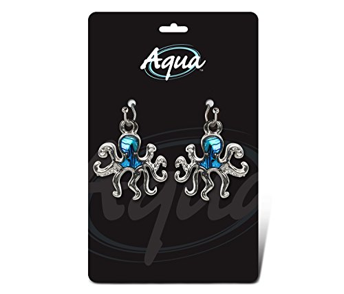 Puzzled Octopus New Zealand Paw Shell Fashionable Earing Jewelry - Ocean Life Collection - 1.35 INCH - Unique Gift and Souvenir - Item #6815