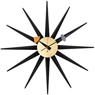 Squadise Handmade Antique Retro Wooden Wall Clock, Designed by George Nelson (008-BG)