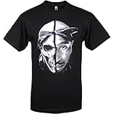 Black Tupac Shakur Skull 2pac Mens T Shirt 2XL