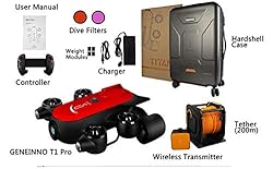 200M Underwater Drone ROV Robot with 4K UHD Action