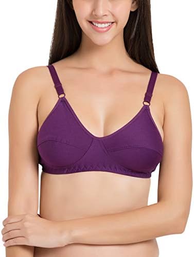 SOUMINIE Women's Full Cup Non Padded Non Wired Bra