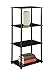 Convenience Concepts Designs2Go Classic Glass 4 Tier Tower, Black Glass
