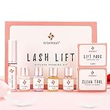 Lash Lift Kit,Eyelash Perm Kit, Lash Curling Professional Eyelash Curling Perming Kit Semi-Permanent Curling Perming Wave Suitable For Salon