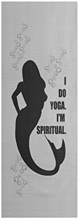 Funny Yoga Mat - I do Yoga. I'm Spiritual. Mermaid Yogi