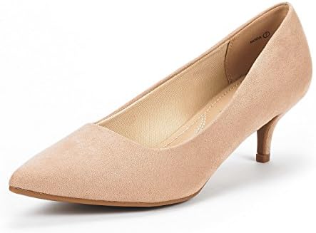 DREAM PAIRS Girls’s Moda Low Heel D’Orsay Pointed Toe Pump Sneakers