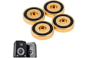 4Pcs 40 * 10mm Anti Vibration Amplifier Feet, Aluminium Alloy Speaker Spikes Pads Base Pad Anodizing Isolation Sand Blasting 