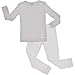 Woolino Long Sleeve Pajama Set - Merino Wool, Size 2, Gray