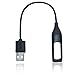 GOOQ Replacement USB Charging Charger Cable Cord for Fitbit Flex Band Wireless Activity Bracelet - 0.59 Feet Black (1 Piece)