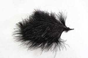 100 pcs/lot 17 Colors Turkey Marabou Blood Feathers Woolly Bugger Streamers Fly Tying Feather Materials