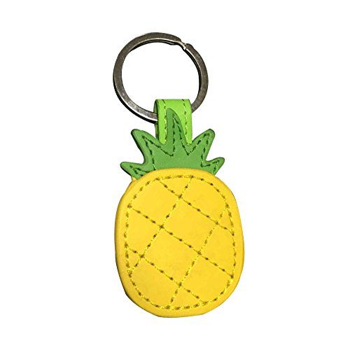 Leather Pineapple Keychain Bag Charm Car Cell Phone Decor Ornament, Gifts for Her