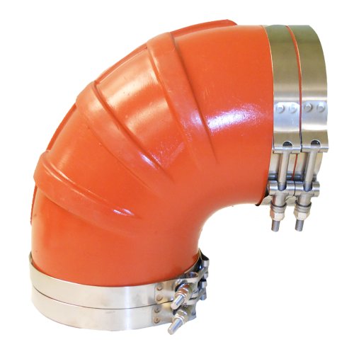 Trident Marine 290X8000S/S Molded Silicone Wet Exhaust 90Degree Elbow