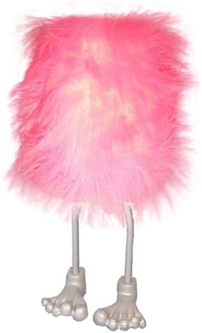 pink fluffy table lamp