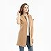Biovan Women's Wool Blend Sleeveless Long Vest Jacket Longline Slim Waistcoat