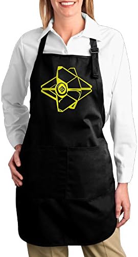 FUNNY MOPAD Ghost Destiny Hunter Kitchen Apron With Front Pockets