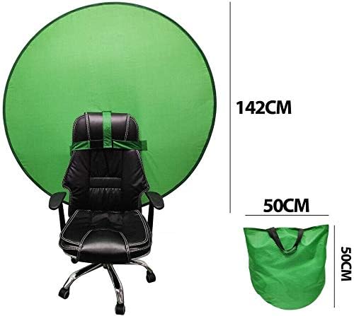 Portable 4.65ft Inexperienced Background Display Backdrop for Chair Recording - High Quality