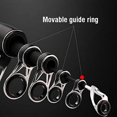 DAUERHAFT High-Range Investment Fishers Tackle mit hohem Kohlenstoffgehalt Faltbarer großer Führungsring für große… – Bild 8