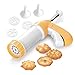 artale Cookie Press Biscuit Maker Cookie Presses Cheese Dessert Spritz Cookies Press with Disks and Icing Tips, Comfort Grip Cake Decorator Gun Kit