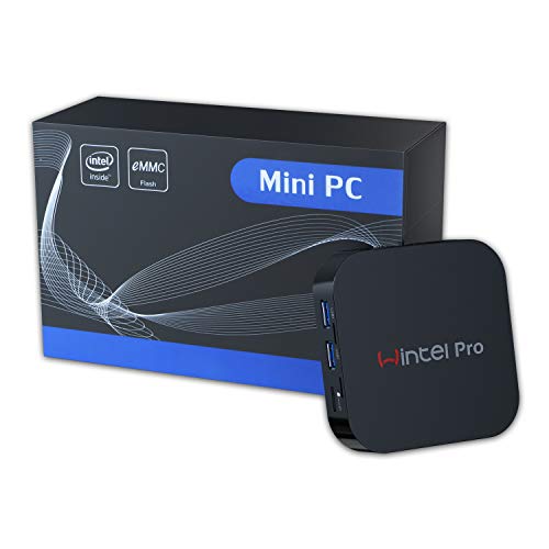Mini PC Windows 10 Pro OS(64 Bits) with Intel Atom X5-Z8350 Processor HD Graphics 4GB RAM + 64GB Storage, Fanless Mini Desktop Computer with Dual Band WiFi AC/Bluetooth 4.2,Ethernet and HDMI Port