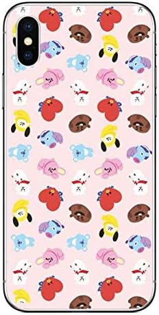 Kpop BTS Merchandise Cute Printed Protection Clear Phone Case for iPhone X Case