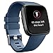 Tobfit Sport Bands Compatible with Fitbit Versa, Soft TPU Wristbands Accessories for Women & Men, Blue, Small