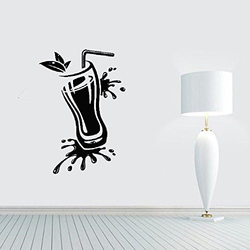 Creative Quote Wall Stickers Decal Decorative Removable Vinyl Stickers Glass with strow Kitchen