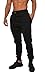 YoungLA Mens Slim Fit Joggers Fitness Sweatpants Gym Training 204 Black X-Large