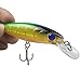 JL Sport Shaddock Fishing 10pcs/lot 12.8g 3D Fishing Lures Hard Minnow Baits Life-Like Swimbait Fishing Lures Bass Crankbait Tackle