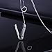 bayite Metal Pendant Compatible with Fitbit Flex 2 Only, Accessories Jewelry Necklace, Silver