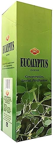 YesMandala Sac Incense Sticks – Eucalyptus – 6 boxes x 20 rods -