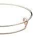 48 Pieces Expandable Bangle Bracelets Blank Bangle Adjustable Wire Blank Bracelets for Jewelry Making, Gold, Silvery, White K and Rose Gold