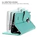LG G Stylo Case, LG G4 Stylus Case, Style4U Premium PU Leather Stand Wallet Case with ID Credit Card/Cash Slots for LG G Stylo/LG G4 Stylus LS770 + 1 Stylus [Mint Green]