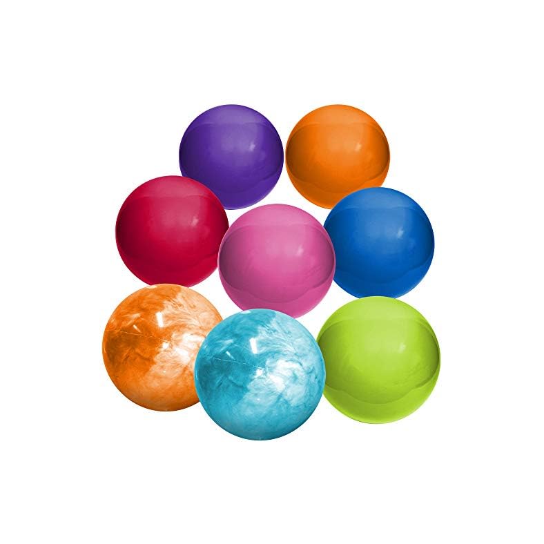 Hedstrom 9-Inch Indoor/Outdoor Playballs, Colors May Vary, 8-Pack (54-31148-8P)