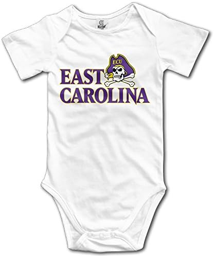 Baby Boys Girls ECU East Carolina University Romper Bodysuit Onesie White