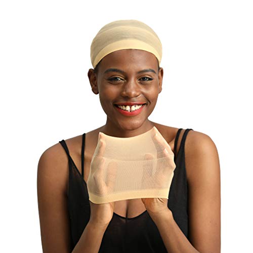 image for REECHO 2 Pack Wig Caps for Women Men One-Size Halloween Costume Cospla