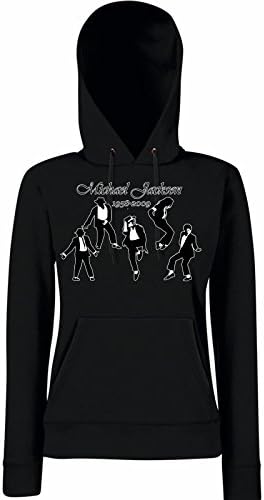 StarliteFunnyShirts Womens Funny Hoodies-Michael Jackson Dancing Silhouttes-Hooded Sweatshirt