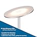 Vacnite LED Torchiere Floor Lamp, Smart-Touch-Dimming,36-Watt, 71-Inch, Super Bright Warm White for Bedroom Living Room Office - Simple Streamlining Silver