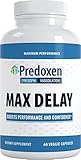 Predoxen Max Delay - Maximum Preformance Male Enhancement Designed to Prolong Climactic Release Boosts Performance and Confidence, 60 Capsule 1 Month Supply